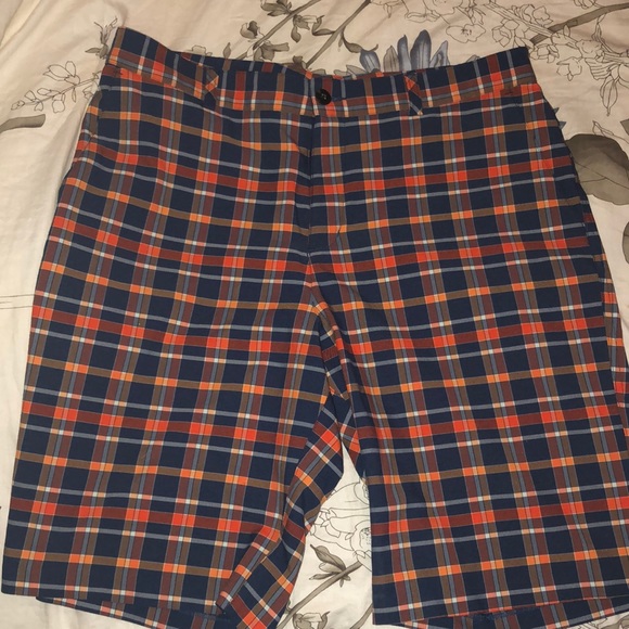 adidas orange golf shorts